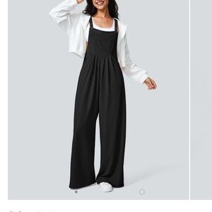 HALARA Black Wide Leg Jumpsuit Overalls